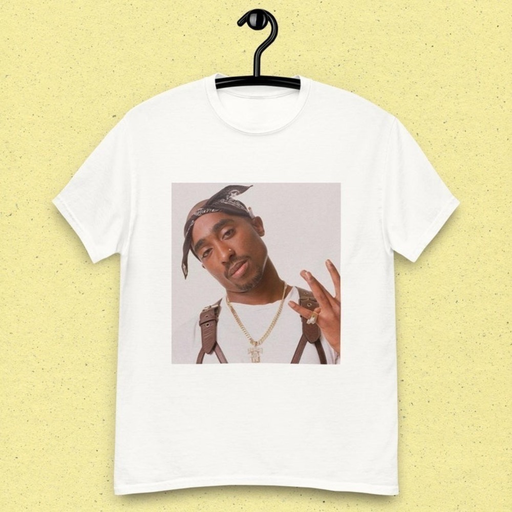90s Tupac Shakur Shirt 2pac Graphic Tee Old School Rap